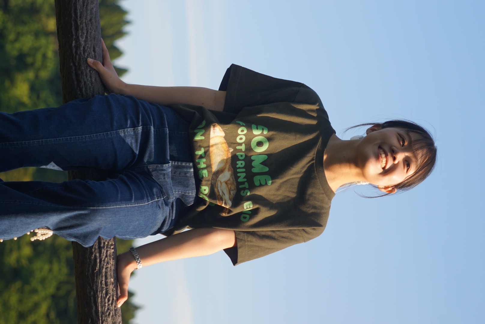 FOOTPRINTS ROAD TEE 着用写真 1