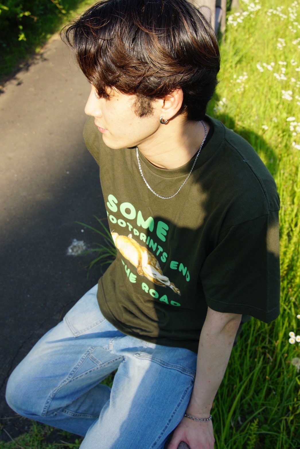 FOOTPRINTS ROAD TEE 着用写真 4