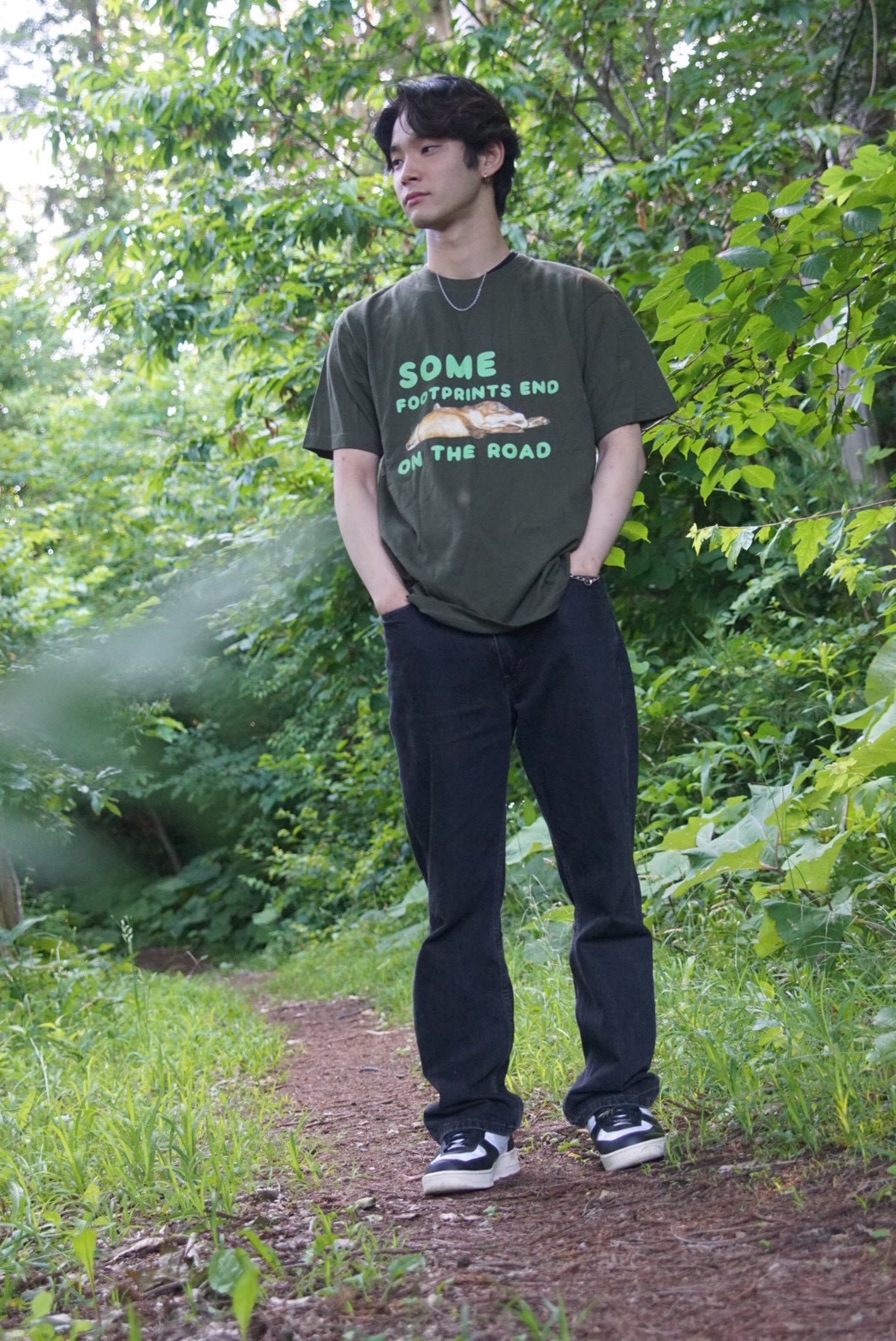 FOOTPRINTS ROAD TEE 着用写真 5